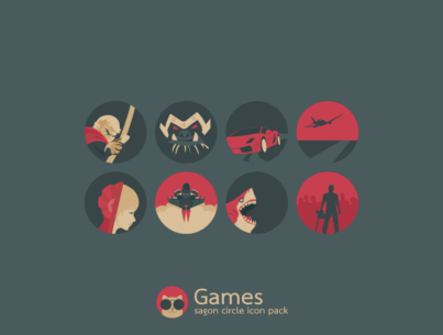 Sagon Circle: Dark Icon Pack 15.3 Apk for Android 4