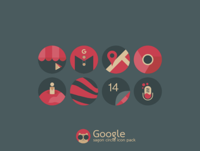 Sagon Circle: Dark Icon Pack 15.3 Apk for Android 5