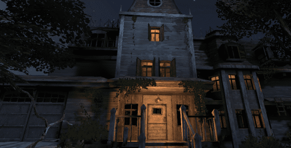 scary mansion horror game 3d cover