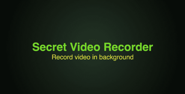 secret video recorder android cover