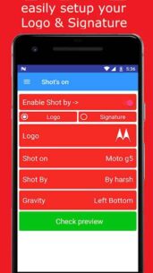 shot on Pro – Auto Add Sign & Shot on mark on pic 3.0 Apk for Android 1