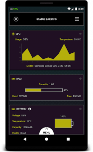 Status Bar Info 1.7.3 Apk for Android 1