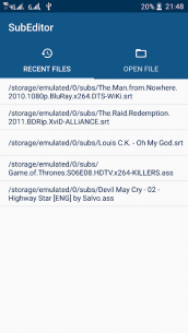 SubE: Subtitle Editor 1.0.7 Apk for Android 1