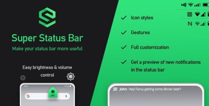 super status bar premium cover