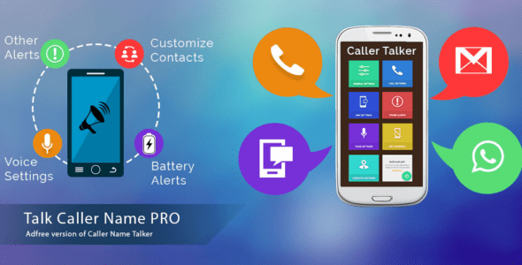 talk caller name pro android cover