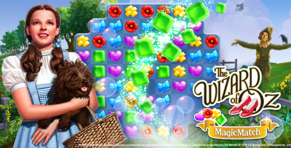 The Wizard of Oz Magic Match 3 1.0.6615 Apk + Mod for Android 1 the wizard of oz magic match games cover