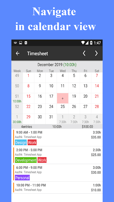 Timesheet – Work Hours Tracker (UNLOCKED) 13.12.20 Apk for Android 2