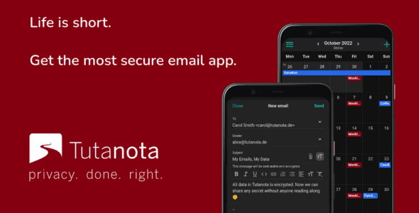 tutanota simply secure emails cover