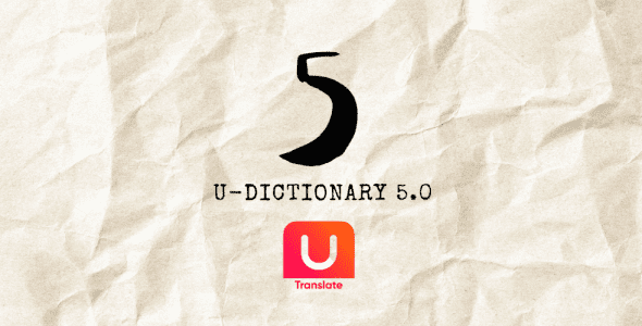 u dictionary translator cover