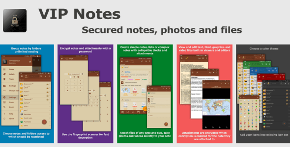 vip notes android cover