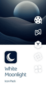 White Moonlight Icon Pack 5.3 Apk for Android 1