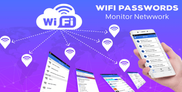 WiFi Password Recovery & Speed Test, Monitor 1.0.0 Apk for Android 1 wifi password recovery speed test cover