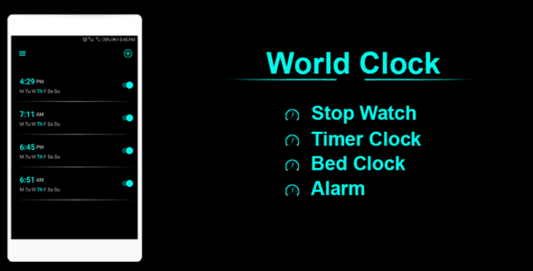 world clock android cover