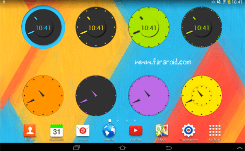 wow kitkat clock widgets cover