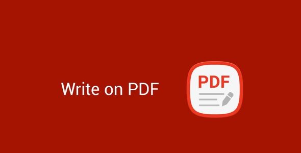 write on pdf cover