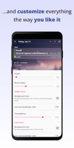 Your Calendar Widget (PRO) 1.64.3 Apk for Android 4